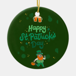 Shamrocks & Shenanigans: een St. Patrick's Day Keramisch Ornament