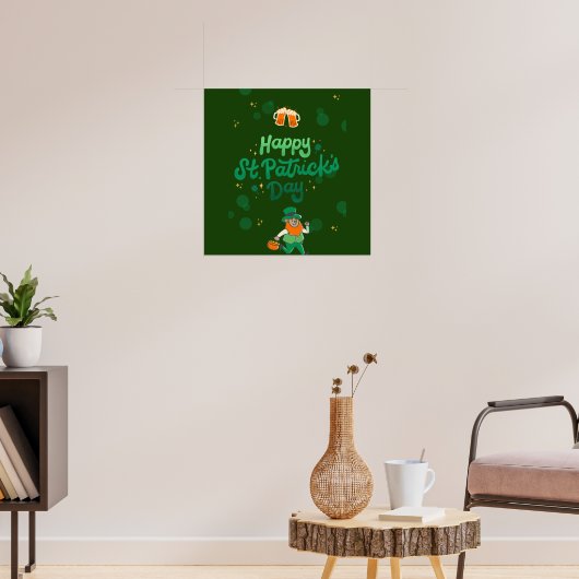 Shamrocks & Shenanigans: een St. Patrick's Day Poster (Woonkamer 3)