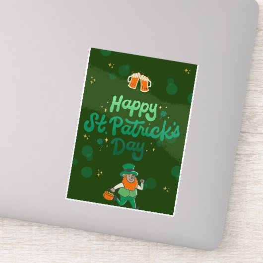 Shamrocks & Shenanigans: een St. Patrick's Day Sticker (Detail)