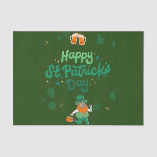 Shamrocks & Shenanigans: een St. Patrick's Day Tissuepapier (Voorkant)