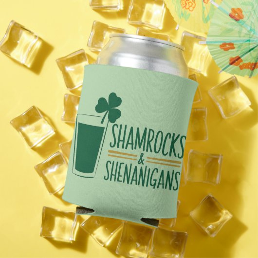 Shamrocks & Shenanigans: St. Patrick's Day Design Blikjeskoeler (Insitu Zomer)