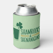 Shamrocks & Shenanigans: St. Patrick's Day Design Blikjeskoeler (Blikje Voorkant)