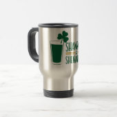 Shamrocks & Shenanigans: St. Patrick's Day Design Reisbeker (Voorkant links)