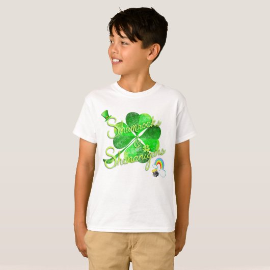 Shamrocks & Shenanigans T-Shirt (Voorkant volledig)