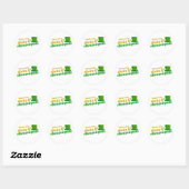 Shamrocks, Shots en Shenanigans Ronde Sticker (Vel)