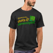 Shamrocks, Shots en Shenanigans T-shirt (Voorkant)