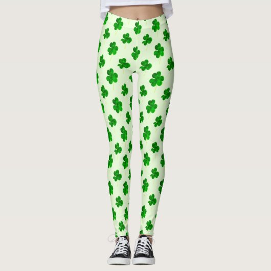 Shamrocks Shower St Patrick's Day Leggings (Voorkant)