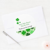 SHAMROCKS ST PATRICKS DAY Custom Favor Sticker (Envelop)