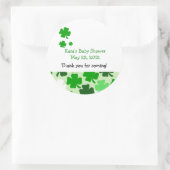 SHAMROCKS ST PATRICKS DAY Custom Favor Sticker (Tas)