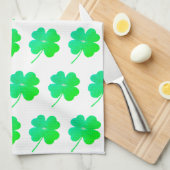Shamrocks St. Patricks Day Green Kitchen Towels Theedoek (Quarter Fold)