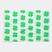 Shamrocks St. Patricks Day Green Kitchen Towels Theedoek (Horizontaal)