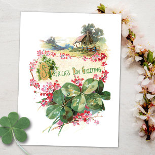  Shamrocks St. Patrick's Day Greetings Briefkaart