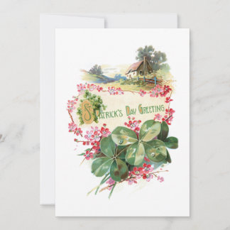  Shamrocks St. Patrick's Day Greetings Feestdagenkaart