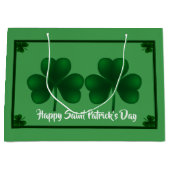 Shamrocks St Patrick's Day LGB Groot Cadeauzakje (Voorkant)