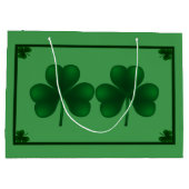 Shamrocks St Patrick's Day LGB Groot Cadeauzakje (Achterkant)