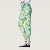 Shamrocks St. Patrick's Day Light Green Leggings (Links)