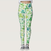 Shamrocks St. Patrick's Day Light Green Leggings (Voorkant)