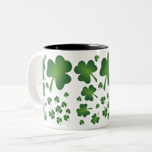 Shamrocks - St Patrick's Day Mok (Voorkant links)