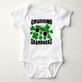 Shamrocks St. Patrick's Day Monster Truck Romper (Voorkant)