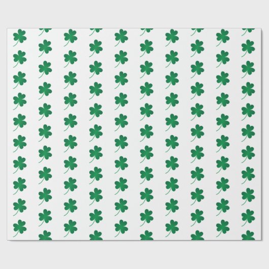 SHAMROCKS/St. Patrick's Wrapping Paper Cadeaupapier (Vlak)