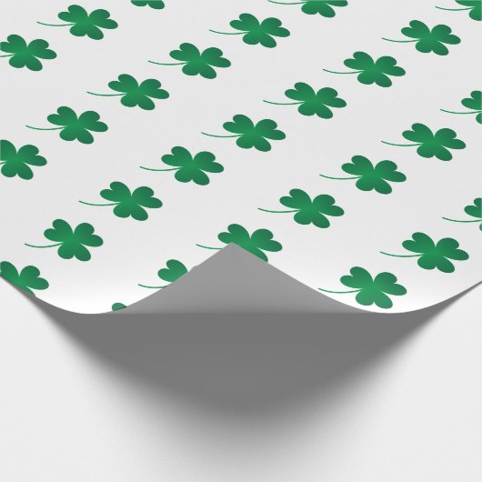 SHAMROCKS/St. Patrick's Wrapping Paper Cadeaupapier (Hoek)