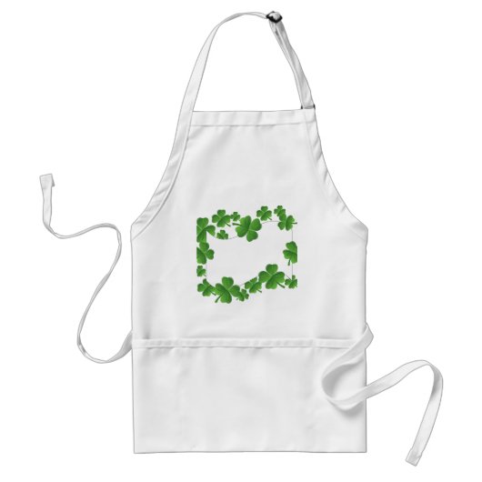 Shamrocks Standaard Schort (Voorkant)