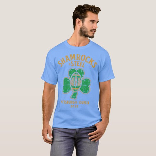 Shamrocks Steel Pittsburgh x Dublin 2025 1 T-shirt (Voorkant volledig)
