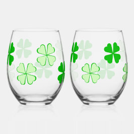 Shamrocks Stemless wijnglazen Wijnglas Zonder Voet