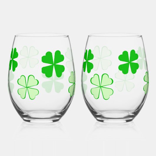 Shamrocks Stemless wijnglazen Wijnglas Zonder Voet (Rechts)