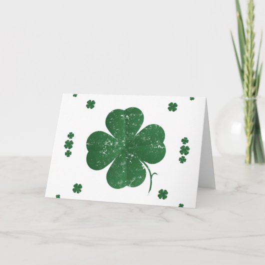 Shamrocks -  stijl kaart (Voorkant)