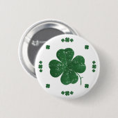 Shamrocks -  stijl ronde button 5,7 cm (Voorkant /achterkant)