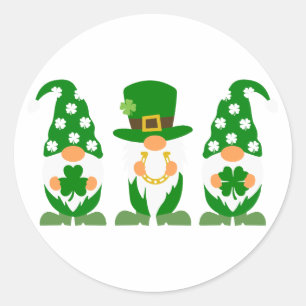 Shamrocks - Symbool van geluk en Ierse trots Ronde Sticker