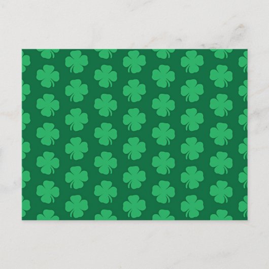 Shamrocks, symbool van St. Patrick's Day, Briefkaart (Voorkant)