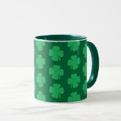Shamrocks, symbool van St. Patrick's Day, Mok (Voorkant rechts)
