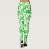Shamrocks Tattoo naadloos patroon + uw ideeën Leggings (Achterkant)