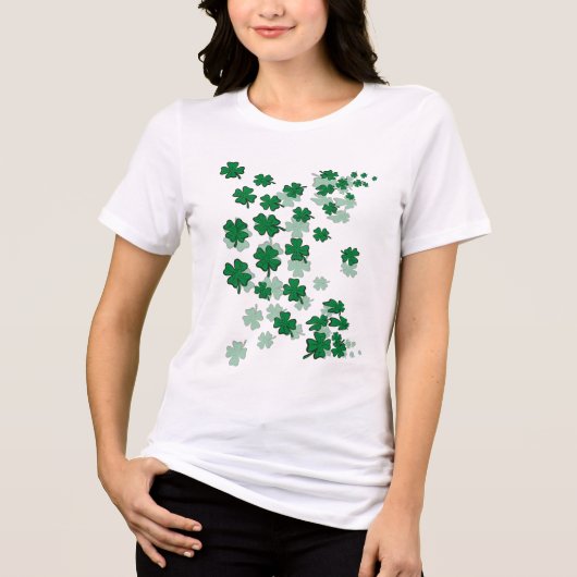 Shamrocks Tri-Blend Shirt (Voorkant)