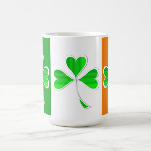 Shamrocks Two-Tone Coffee Mok