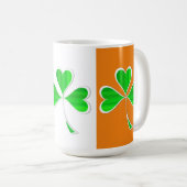 Shamrocks Two-Tone Coffee Mok (Voorkant rechts)