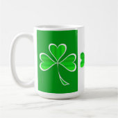 Shamrocks Two-Tone Coffee Mok (Links)