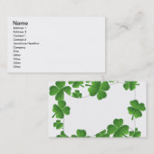 Shamrocks Visitekaartje (Voorkant / Achterkant)