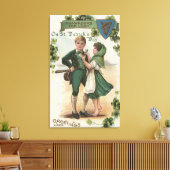 Shamrocks voor eenden canvas afdruk (Insitu (Woonkamer))