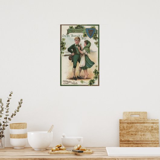 Shamrocks voor eenden poster (Keuken)