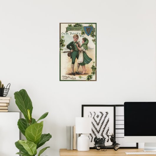 Shamrocks voor eenden poster (Thuiskantoor)