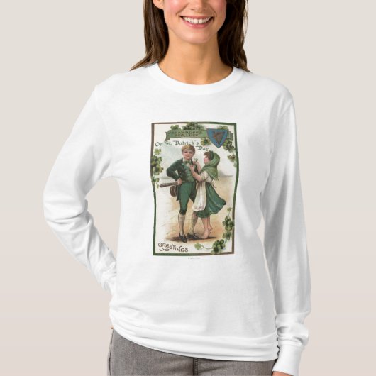 Shamrocks voor eenden t-shirt (Voorkant)