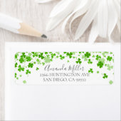 Shamrocks Vrijgezellenfeest Return address Label (Insitu)