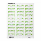 Shamrocks Vrijgezellenfeest Return address Label (Full Sheet)