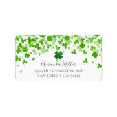 Shamrocks Vrijgezellenfeest Return address Label (Voorkant)
