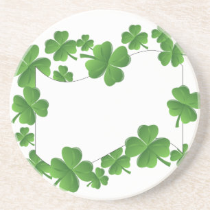 Shamrocks Zandsteen Onderzetter