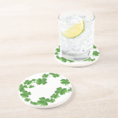 Shamrocks Zandsteen Onderzetter (Zijkant)