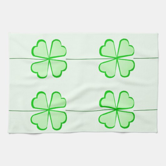 Shamrocks🍀keukenhanddoeken Theedoek (Horizontaal)